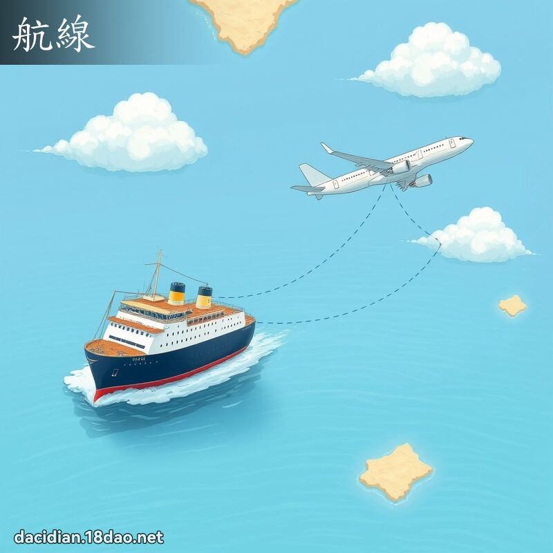 航線 - 國語大辭典配圖