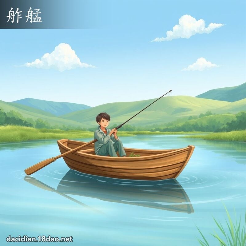 舴艋 - 國語大辭典配圖