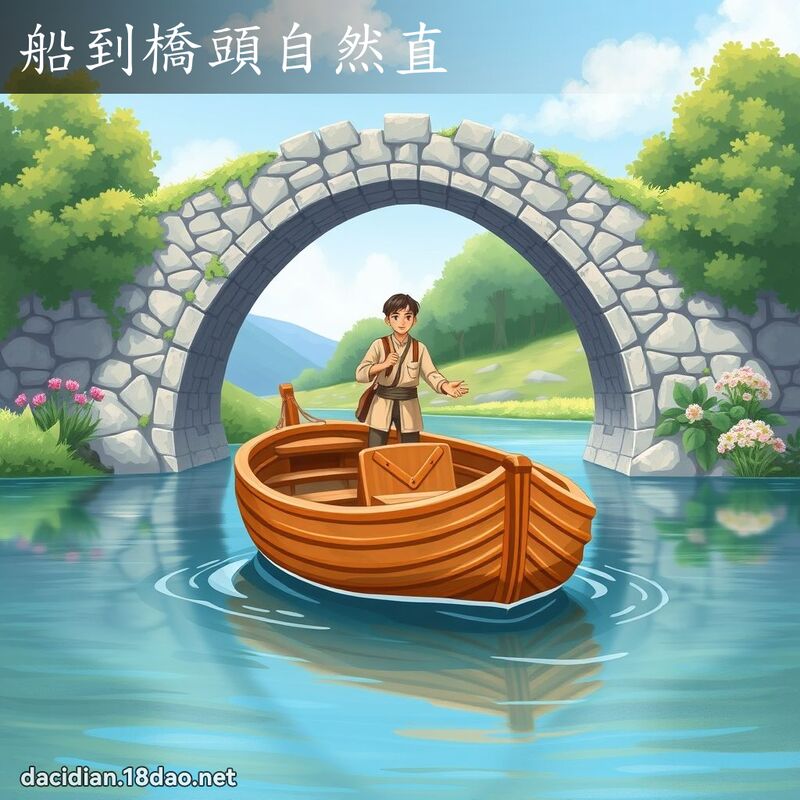 船到橋頭自然直 - 國語大辭典配圖