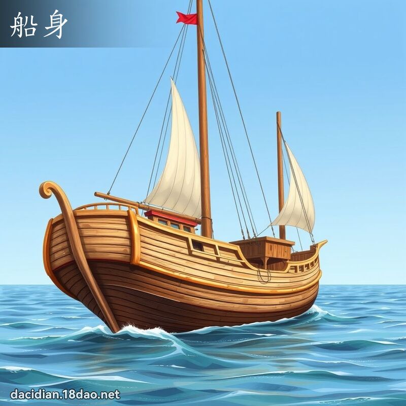 船身 - 國語大辭典配圖
