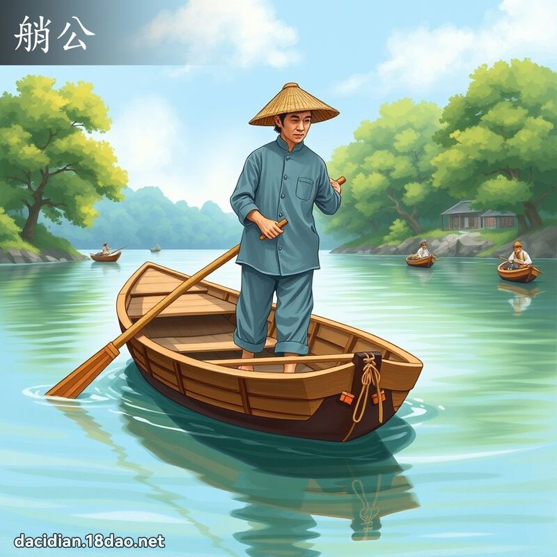 艄公 - 国语大辞典配图