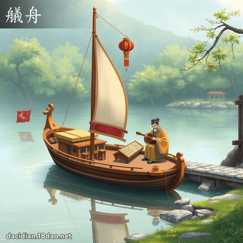 艤舟 - 國語大辭典配圖