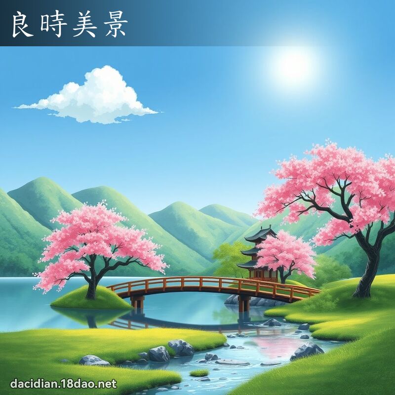 良时美景 - 国语大辞典配图