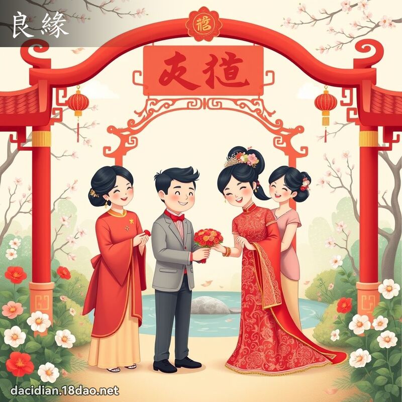 良緣 - 國語大辭典配圖