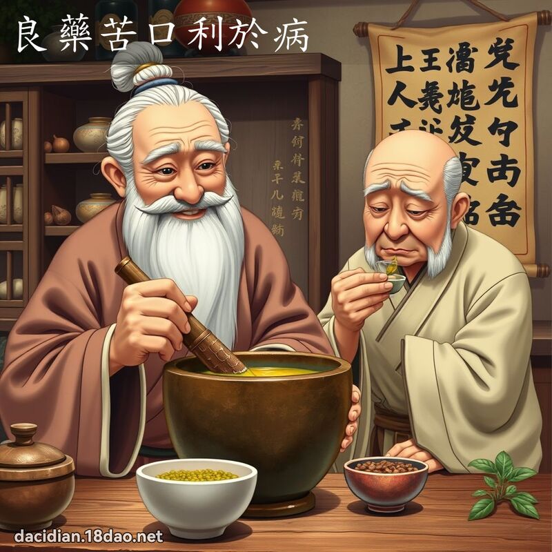 良藥苦口利於病 - 國語大辭典配圖