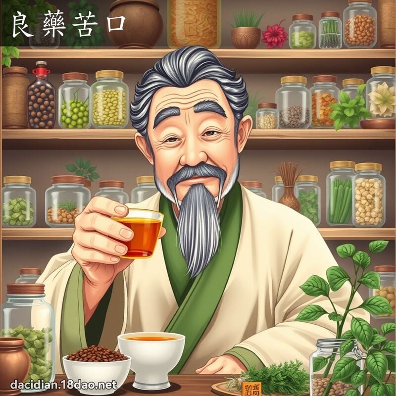 良药苦口 - 国语大辞典配图