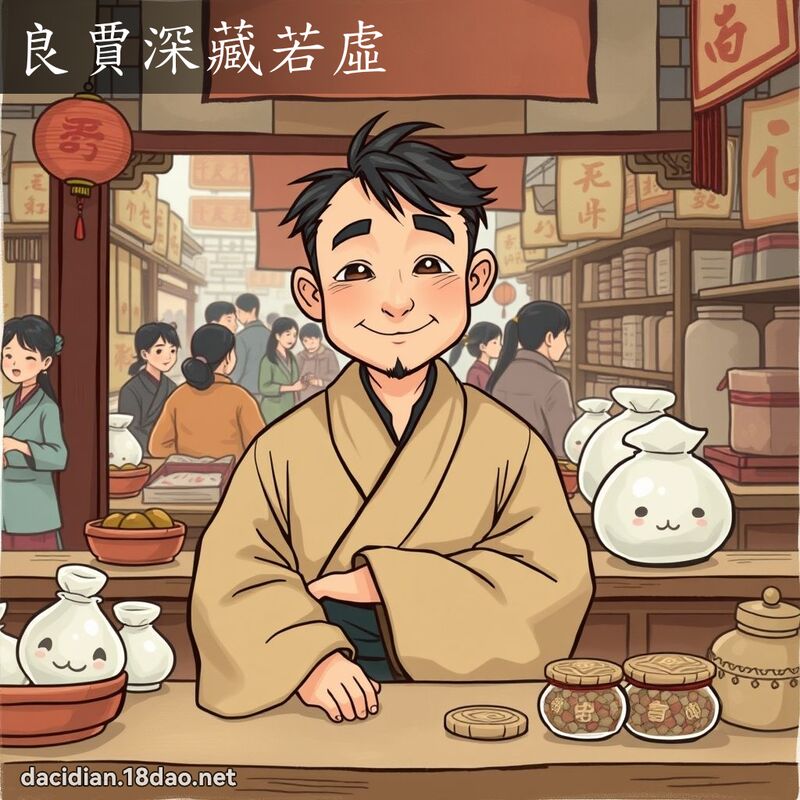 良賈深藏若虛 - 國語大辭典配圖