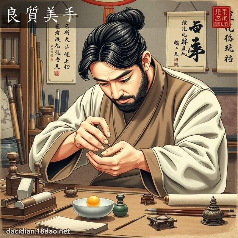 良質美手 - 國語大辭典配圖