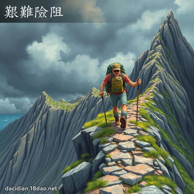 艰难险阻 - 国语大辞典配图