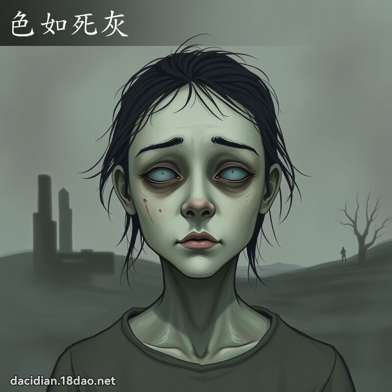 色如死灰 - 國語大辭典配圖