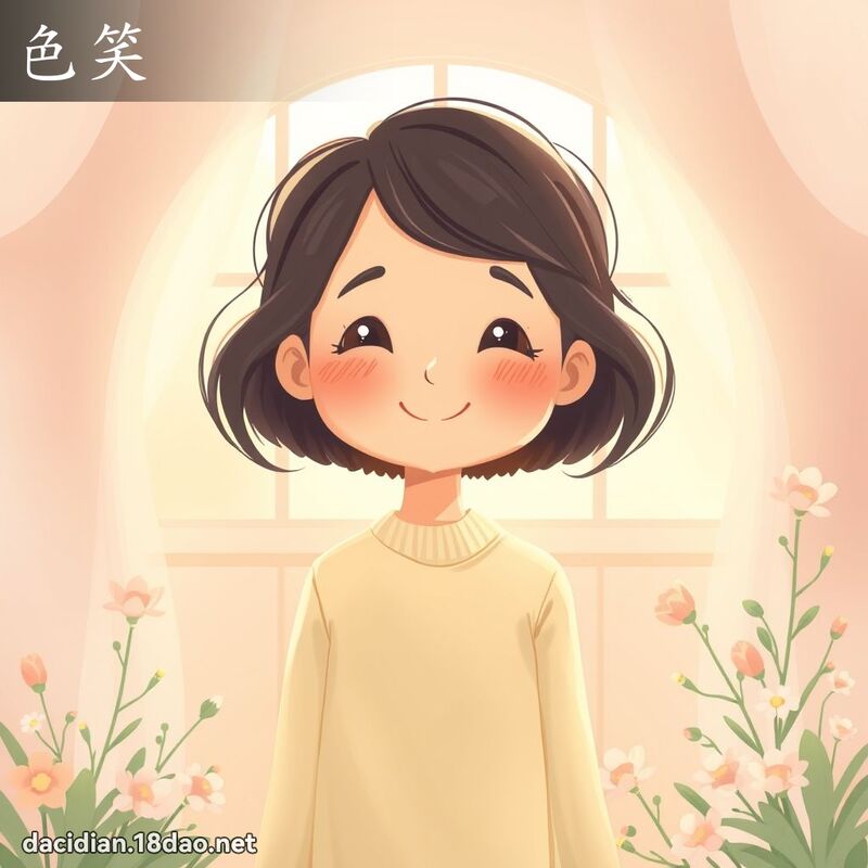 色笑 - 國語大辭典配圖