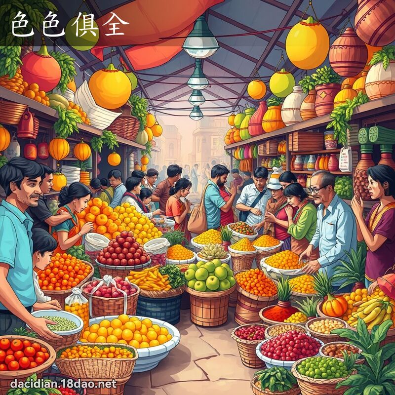 色色俱全 - 國語大辭典配圖
