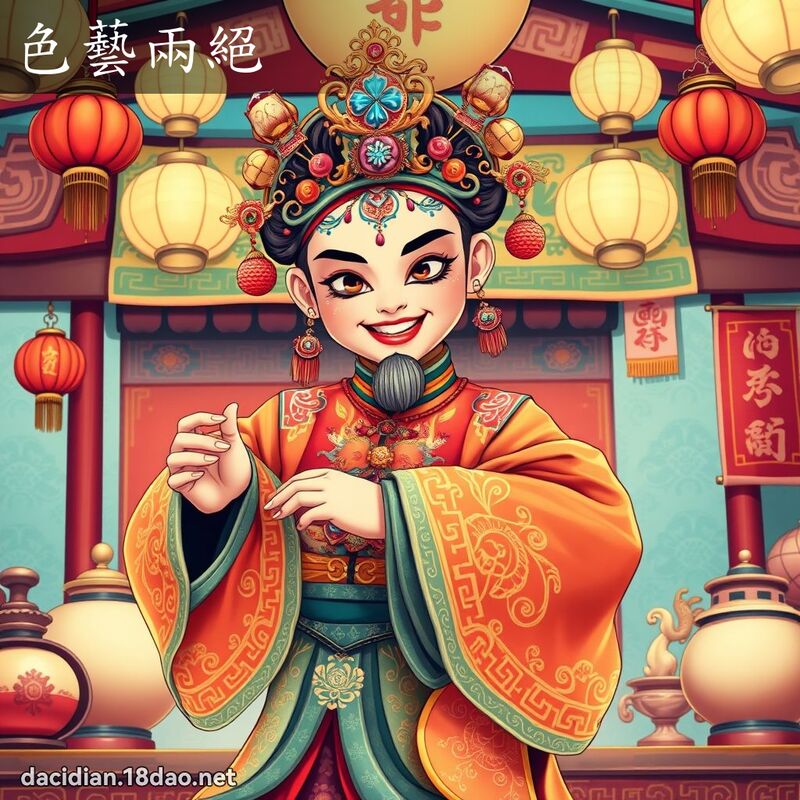 色藝兩絕 - 國語大辭典配圖