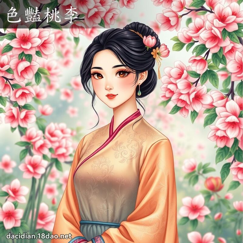色艳桃李 - 国语大辞典配图
