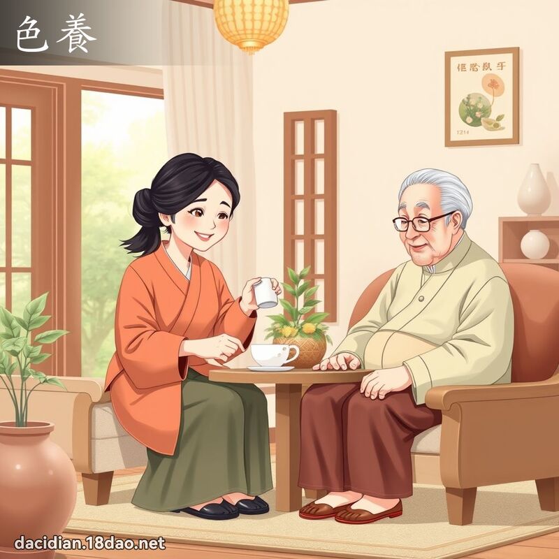 色养 - 国语大辞典配图