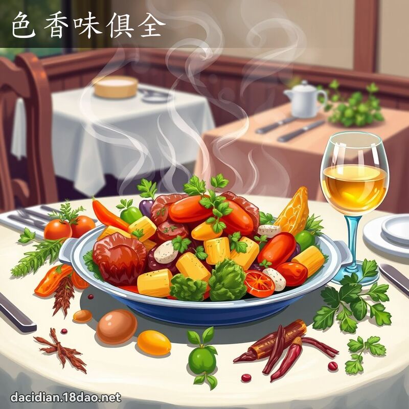 色香味俱全 - 國語大辭典配圖