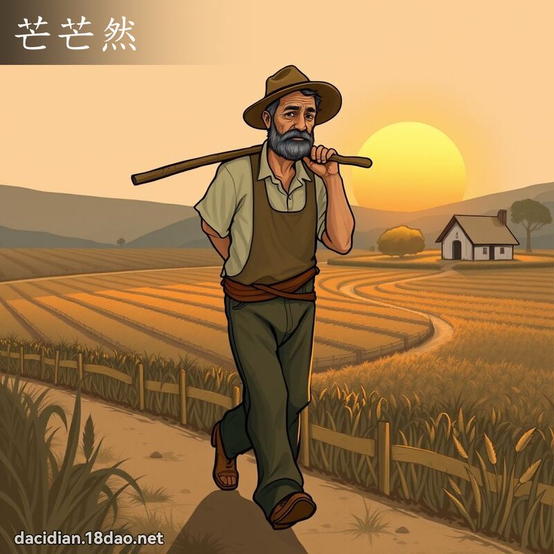 芒芒然 - 国语大辞典配图