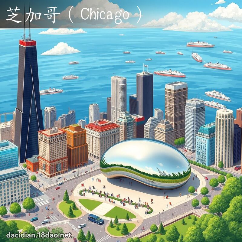 芝加哥（Chicago） - 國語大辭典配圖