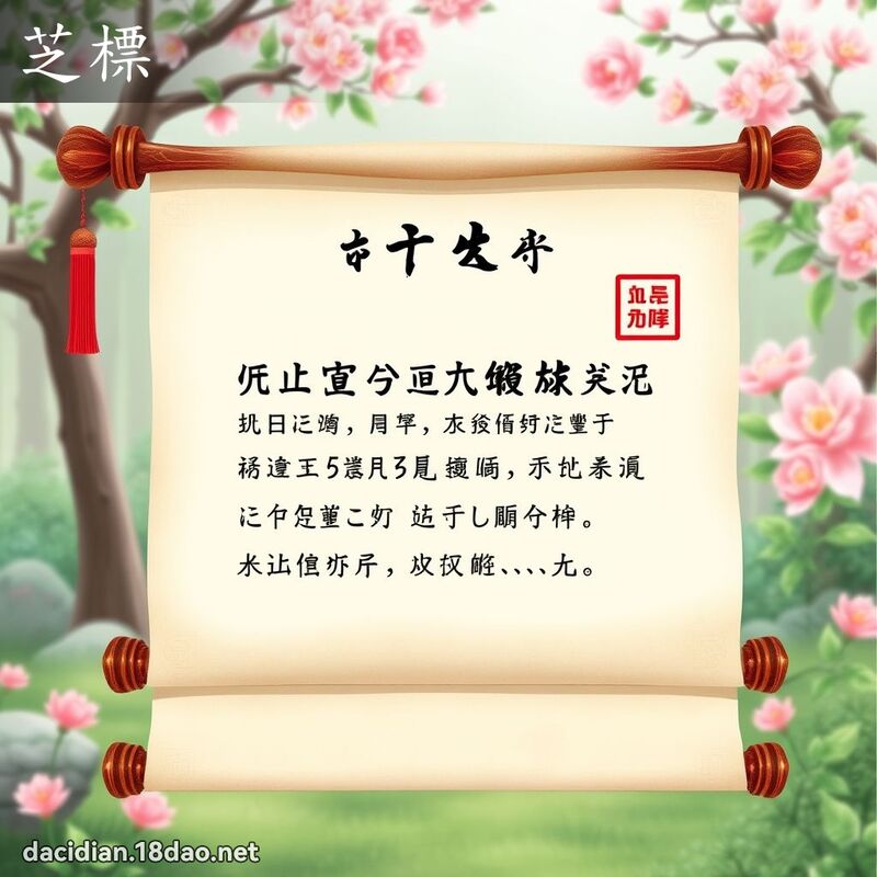芝標 - 国语大辞典配图