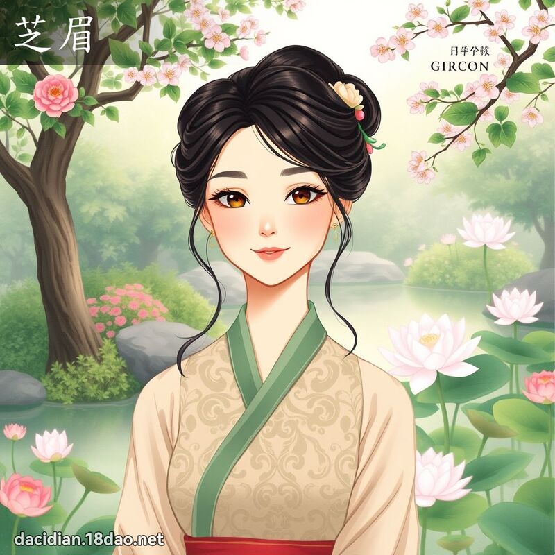 芝眉 - 国语大辞典配图