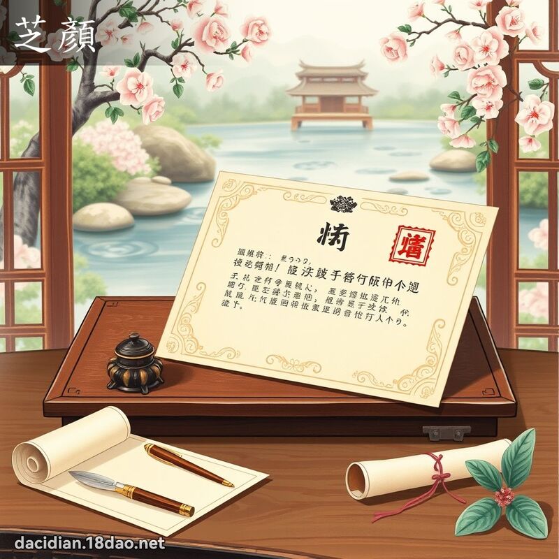 芝顏 - 國語大辭典配圖