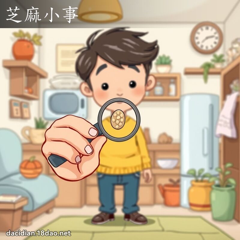 芝麻小事 - 国语大辞典配图