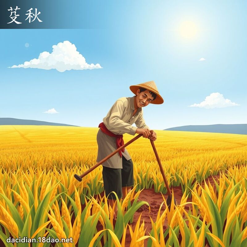 芟秋 - 國語大辭典配圖