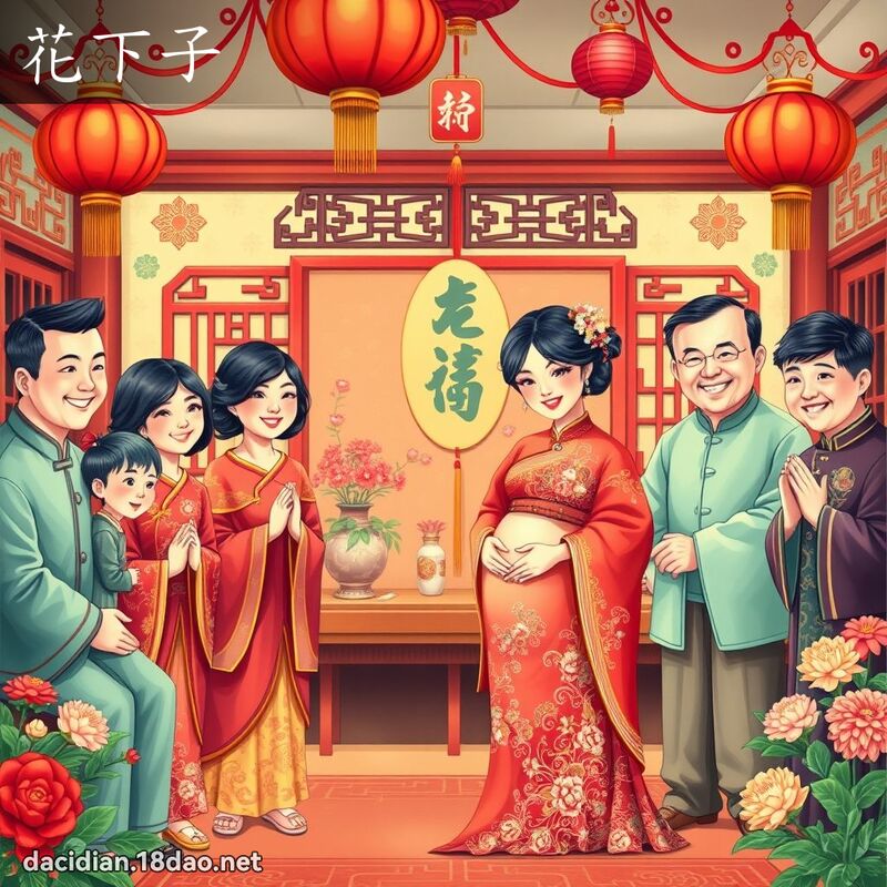 花下子 - 国语大辞典配图