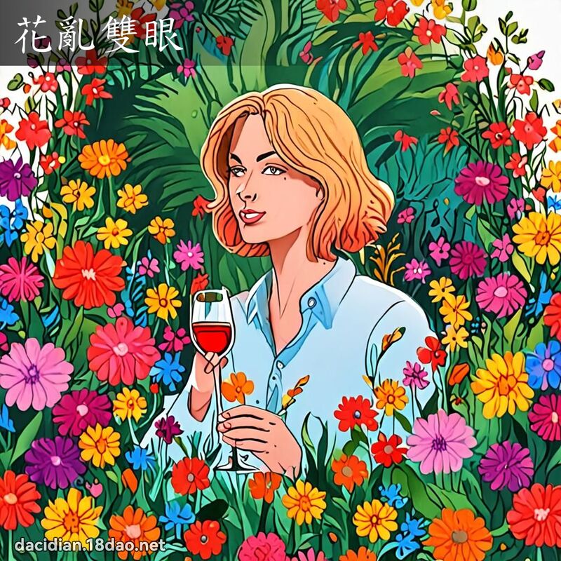 花亂雙眼 - 國語大辭典配圖