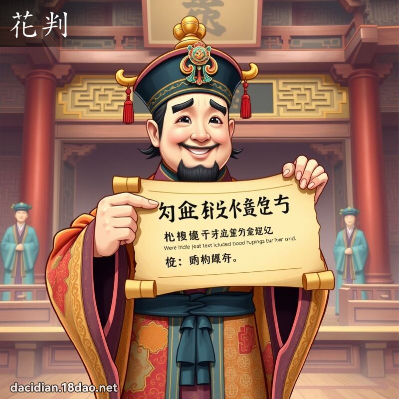 花判 - 国语大辞典配图