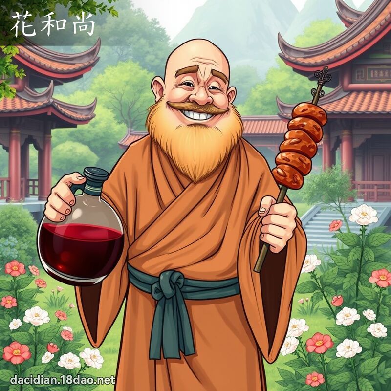 花和尚 - 国语大辞典配图