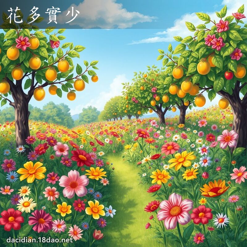 花多實少 - 國語大辭典配圖