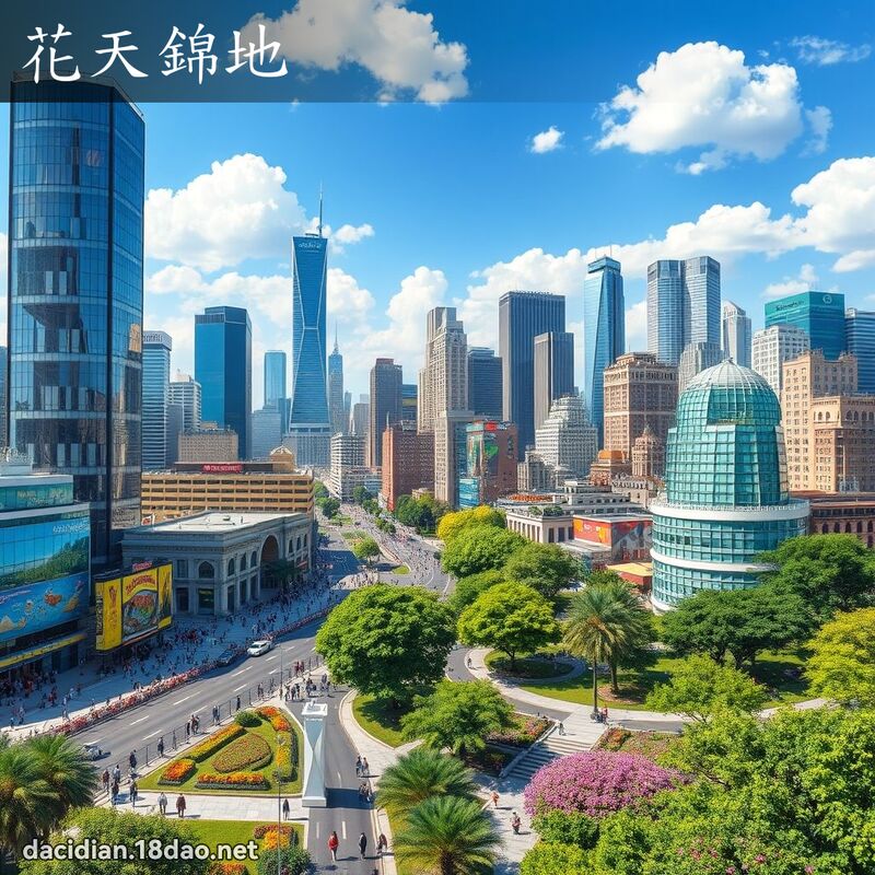 花天錦地 - 國語大辭典配圖