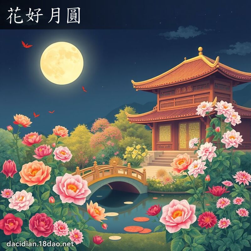 花好月圓 - 國語大辭典配圖