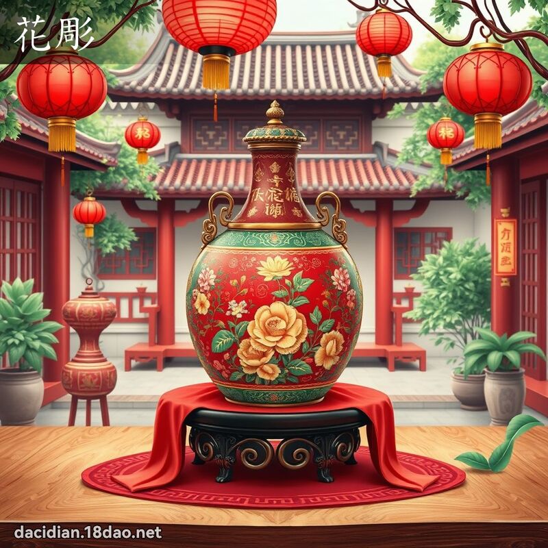 花彫 - 國語大辭典配圖