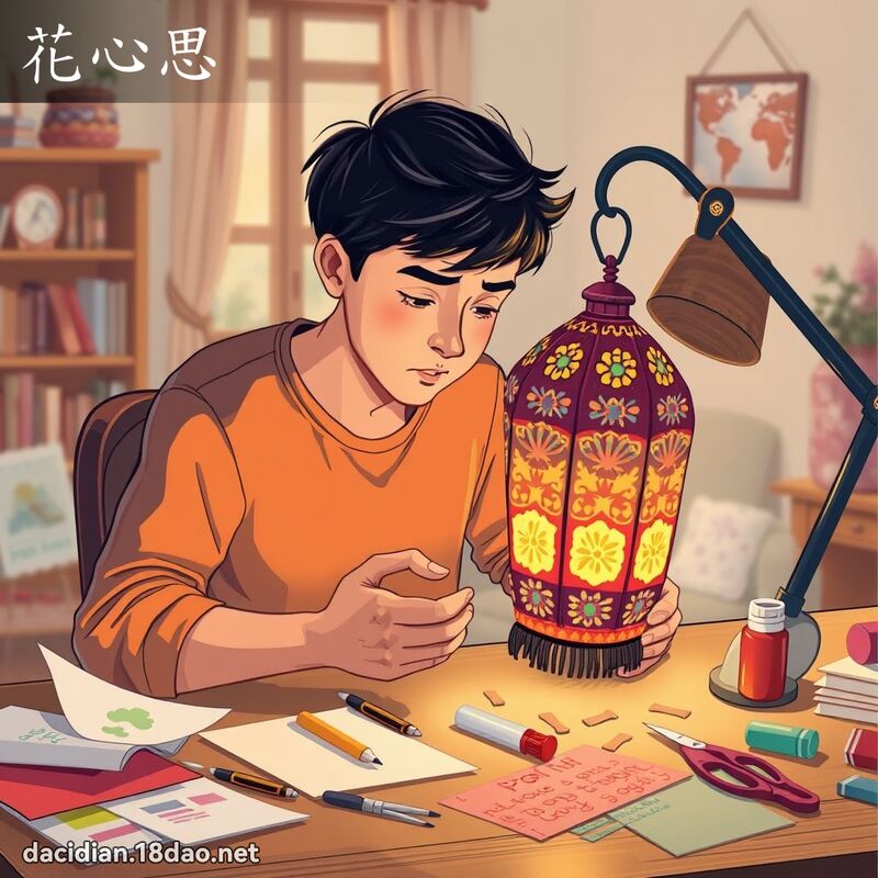 花心思 - 国语大辞典配图