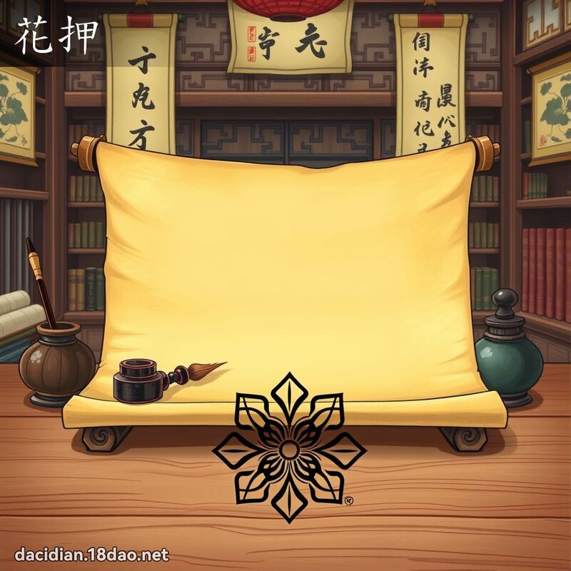 花押 - 國語大辭典配圖