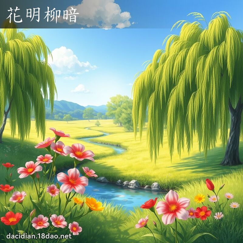 花明柳暗 - 国语大辞典配图