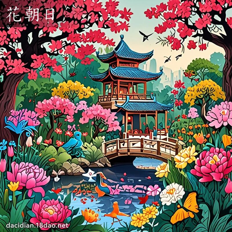 花朝日 - 國語大辭典配圖
