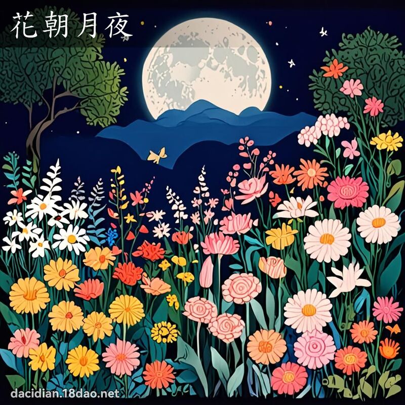 花朝月夜 - 國語大辭典配圖