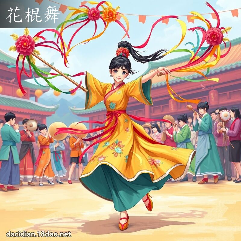 花棍舞 - 国语大辞典配图