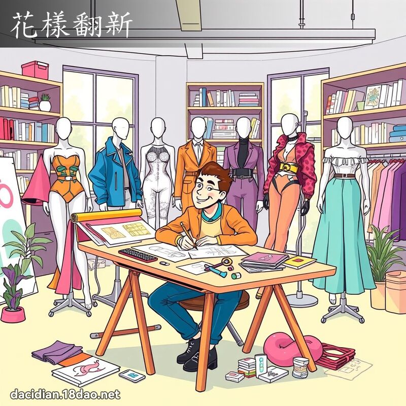 花樣翻新 - 國語大辭典配圖