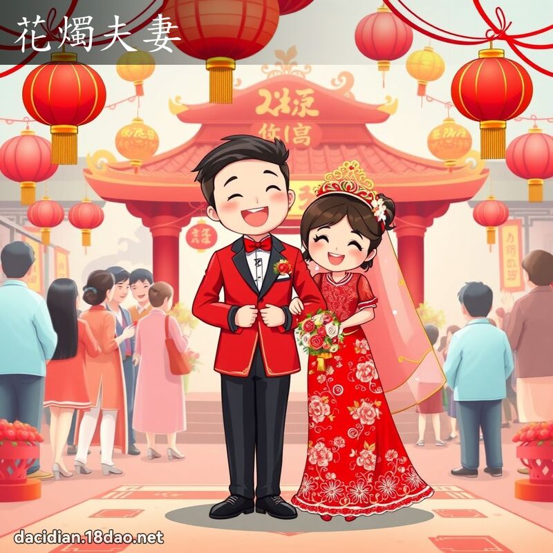 花燭夫妻 - 國語大辭典配圖