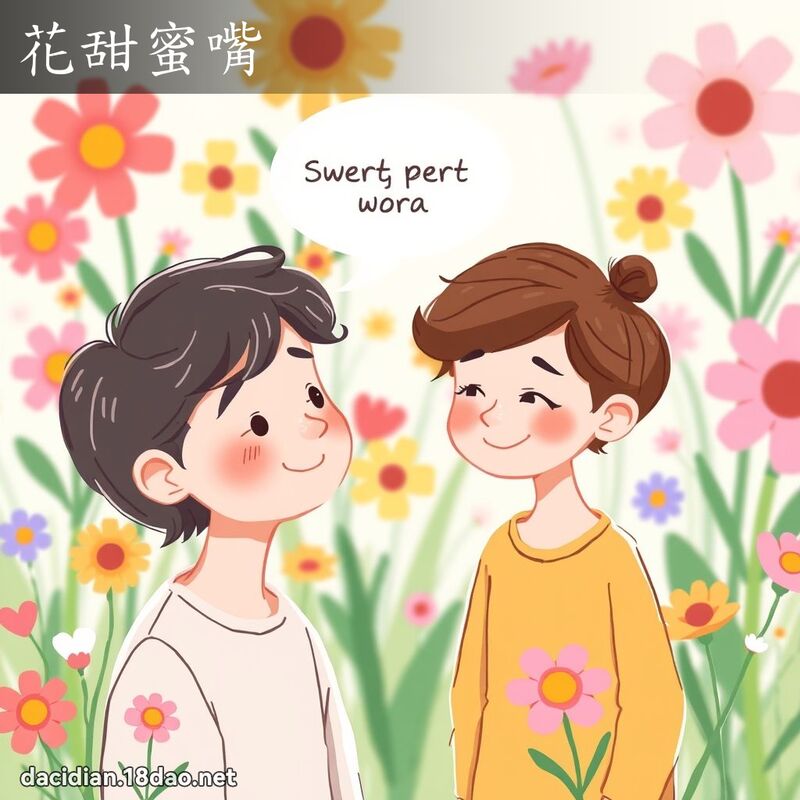 花甜蜜嘴 - 國語大辭典配圖