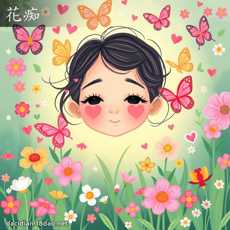 花痴 - 國語大辭典配圖