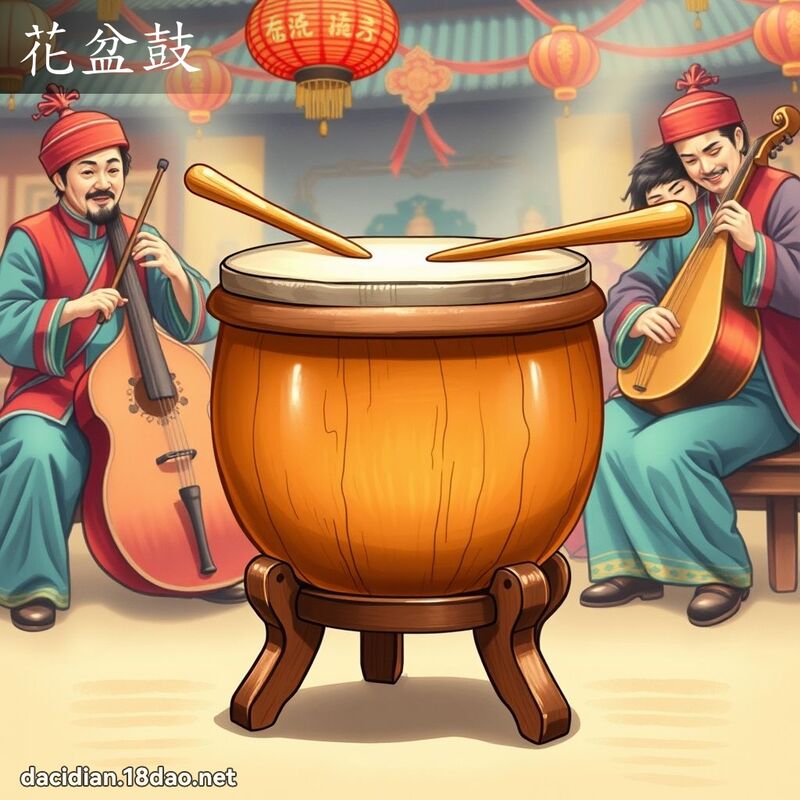 花盆鼓 - 國語大辭典配圖