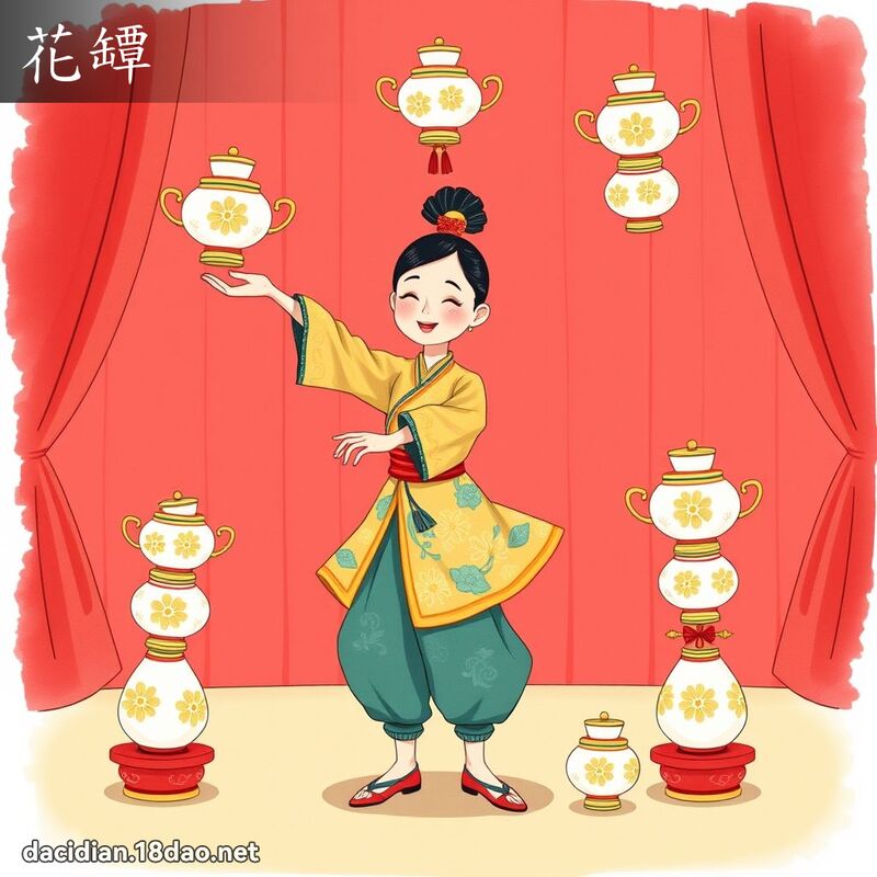 花罈 - 國語大辭典配圖