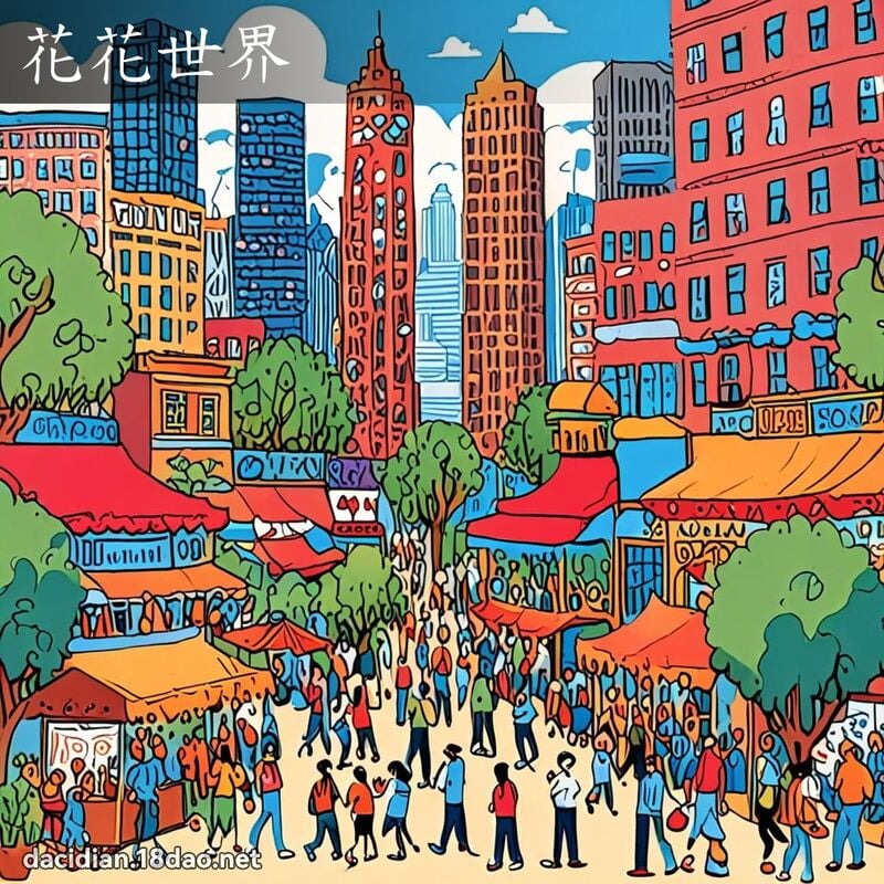 花花世界 - 国语大辞典配图