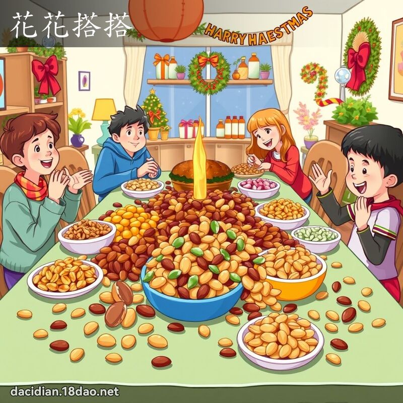 花花搭搭 - 國語大辭典配圖