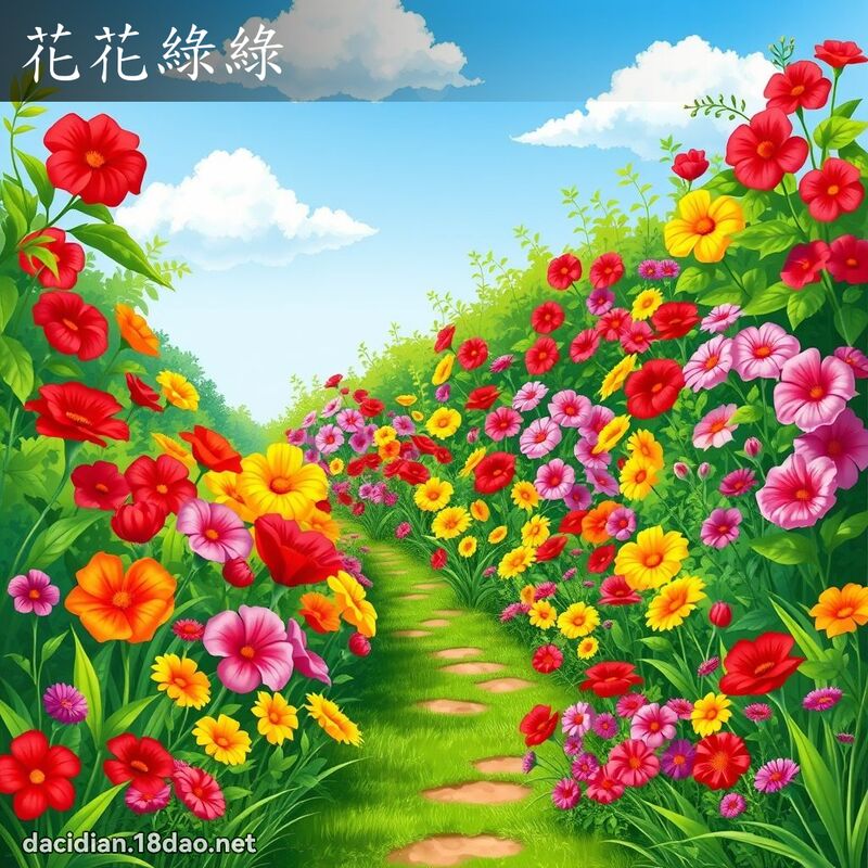 花花绿绿 - 国语大辞典配图